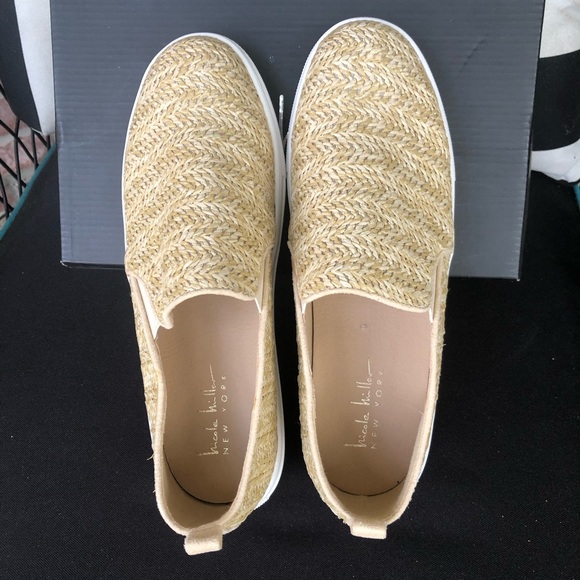NICOLE MILLER Tonnille Raffia Slip On Sneakers 9 NIB - Picture 5 of 14